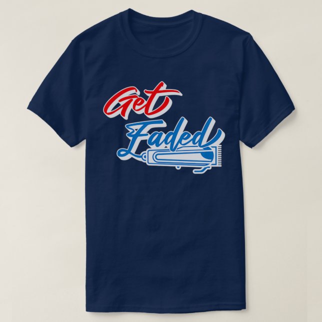 Camiseta Obter Barber Hairstylist com Estilo de Barber Desv (Frente do Design)