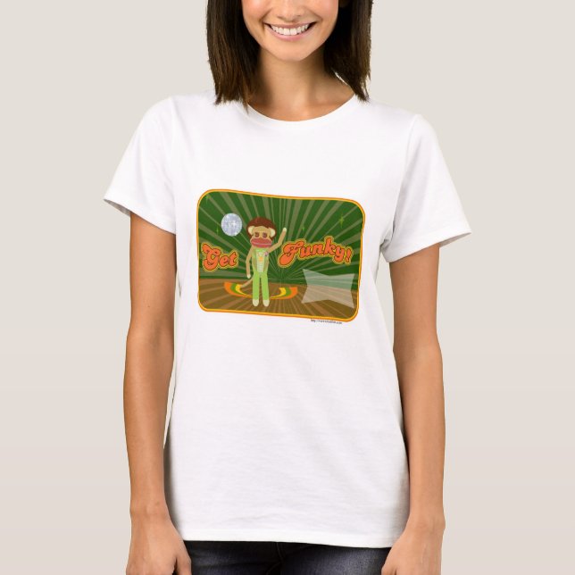 Camiseta Obter Caráter Personalizável De Macaco De Poca Fun (Frente)