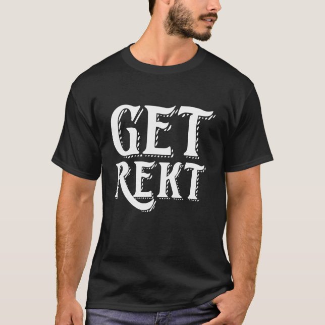 Camiseta Obter Jogador De Cotações De Jogos Do Rekt Pc Game (Frente)