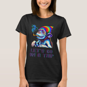 Camiseta Obter Macaco Psicodélico Colorido Groovy