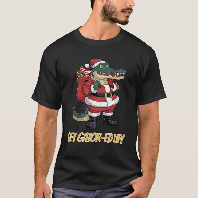 Camiseta Obter o Gator Ed para o Alligador Natal (Frente)