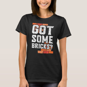 Camiseta Obteve Alguns Bricks Para O Trabalhador De Constru