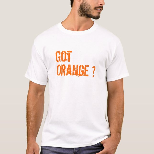 Camiseta Obtido alaranjado? (Frente)