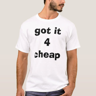 Camiseta obtido lhe 4 baratos