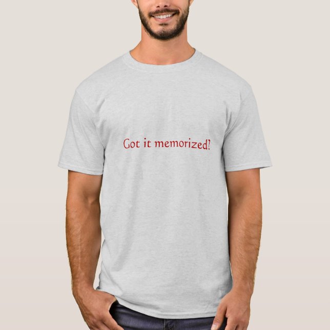 Camiseta Obtido o memorizado? (Frente)