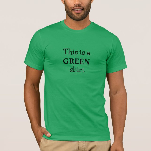 Camiseta Obviamente Verde Com Slogan (Frente)