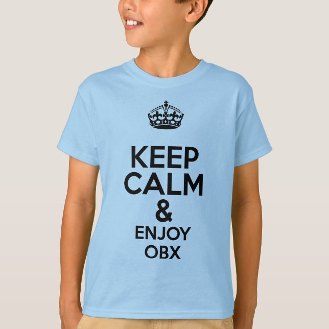 Camiseta OBX Manter Calmo (Frente)