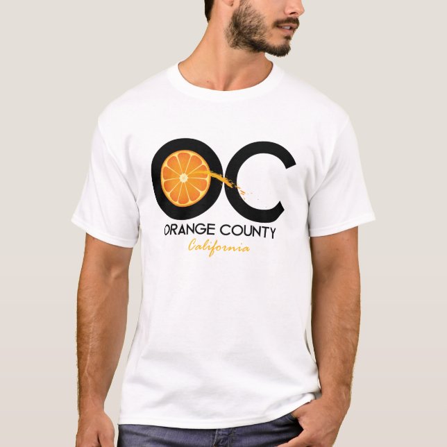 Camiseta OC - Condado de Orange, Califórnia Apearal (Frente)