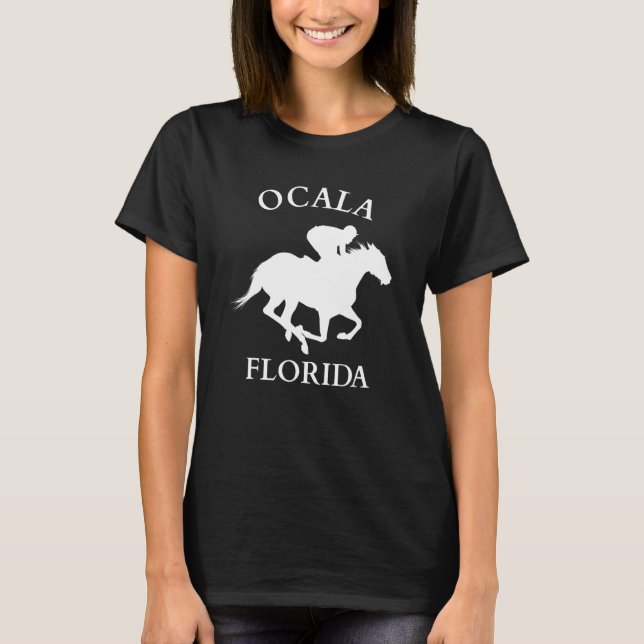 Camiseta Ocala Florida Equestrian Horse (Frente)