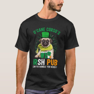 Camiseta O'cane Corso's Irish Pub Enny Pug Dog St Patricks
