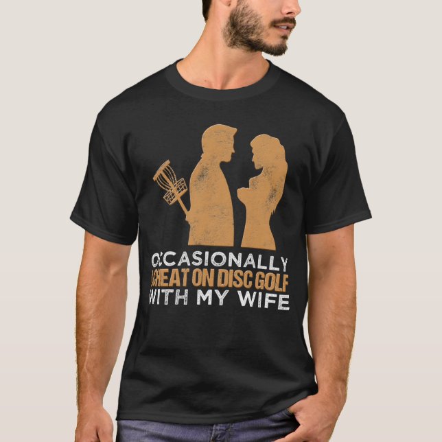 Camiseta Ocasionalmente Eu Chego De Golfe De Disco Com Minh (Frente)