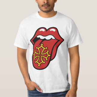 Camiseta Occitanie Rock Tongue - Croix Occitane 