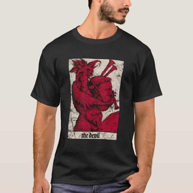 Camiseta Occult Baphomet The Devil Medieval Satã Antichris (Frente)