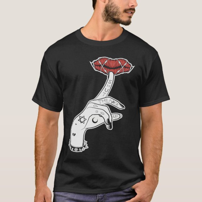 Camiseta Occult Dark Magic Goth Unholy Emo Satanic Gothic (Frente)