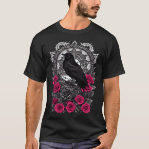 Camiseta Occult Emo Raven Witchy Gótico Estético Grunge Esc