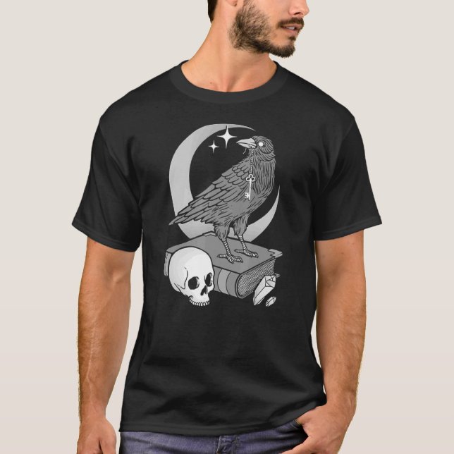 Camiseta Occultismo Mysticismo Morte Amor Caveira 2 (Frente)