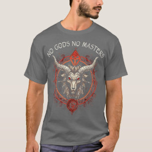 Camiseta Occulto Satânico gótico sem deuses sem Mestrados