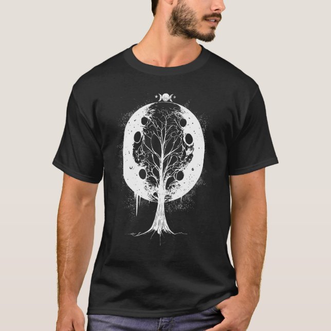 Camiseta Occulto World Tree Of Life Wicca Witchcraft (Frente)
