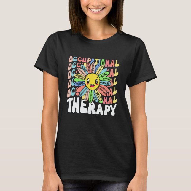 Camiseta Occupational Therapy OT Therapist Cute OT Month Fl (Frente)