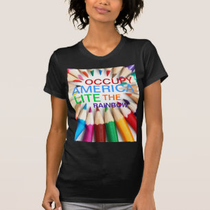 CAMISETA OCCUPY AMÉRICA LITE A CADEIA DE CHUMBO