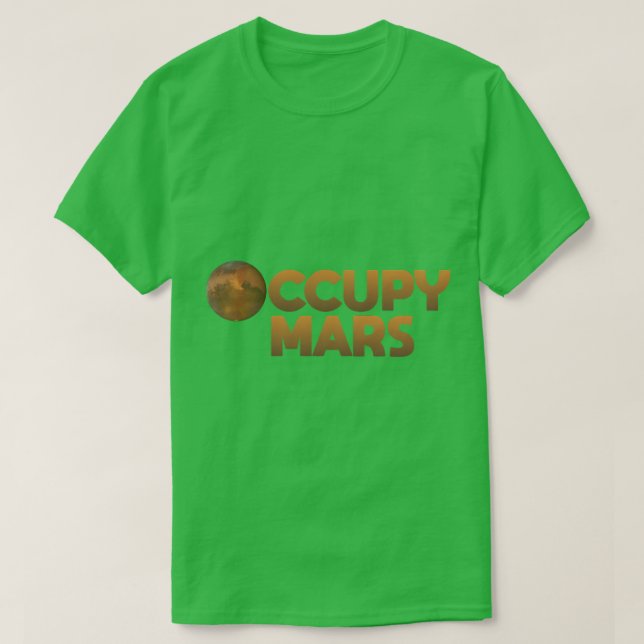Camiseta Occupy Mars (Frente do Design)