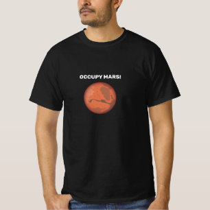 Camiseta Occupy Mars impressas em T-Shirt