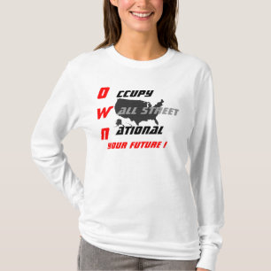 CAMISETA OCCUPY WALL STREET NACIONAL É O SEU FUTURO