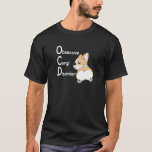 Camiseta Ocd Cute Corgi Dog Tee Por Corgi