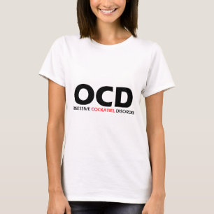 Camiseta OCD - Desordem obsessiva do Cockatiel