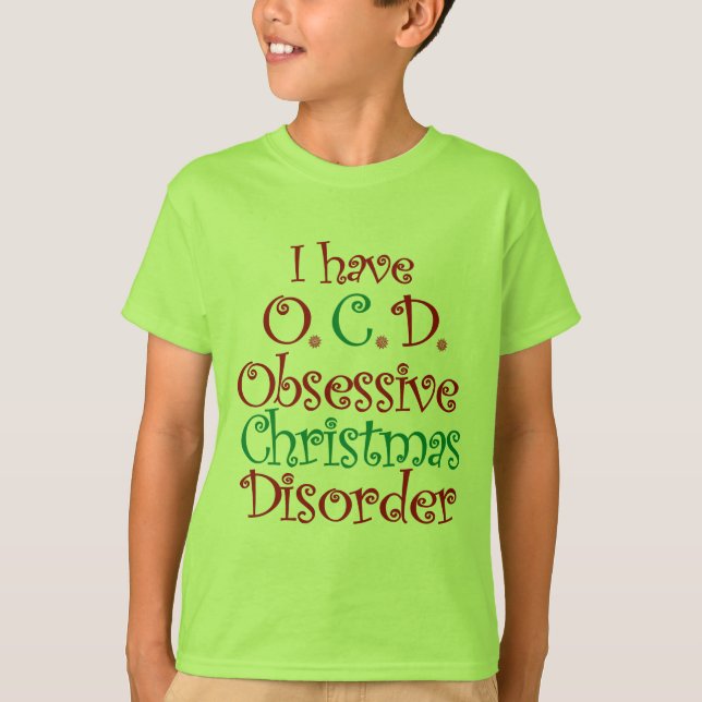 Camiseta OCD - Desordem obsessiva do Natal (Frente)