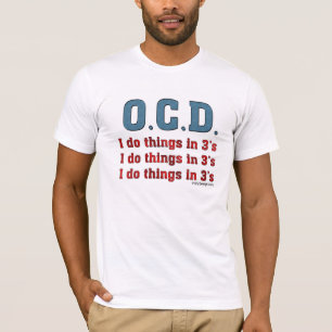 Camiseta OCD eu faço coisas em 3