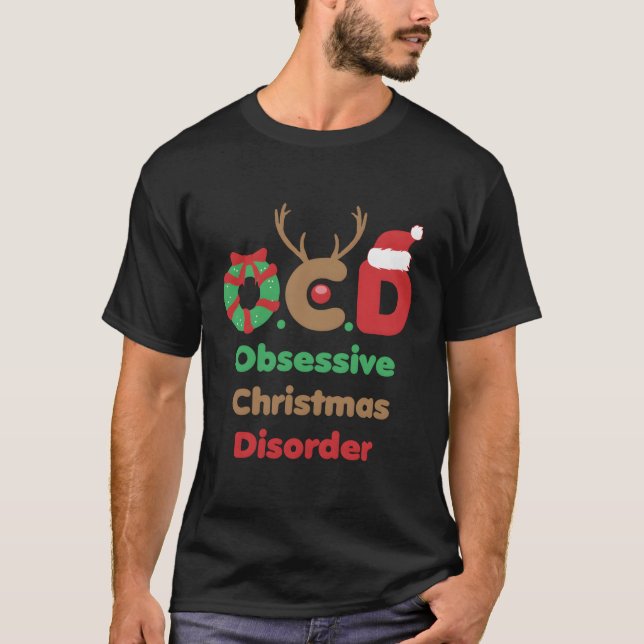 Camiseta Ocd Obsessive Disorder Party Gift Xmas Design para (Frente)