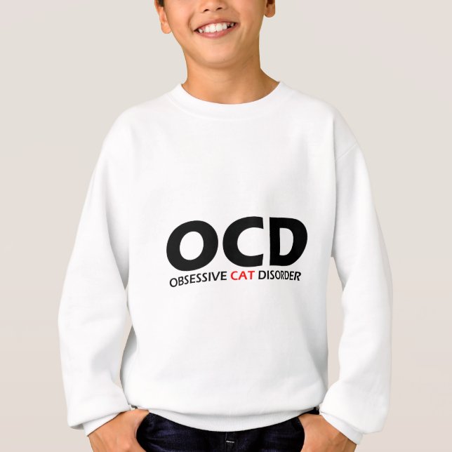 Camiseta OCD - Perturbação Obsessiva dos Gatos (Frente)