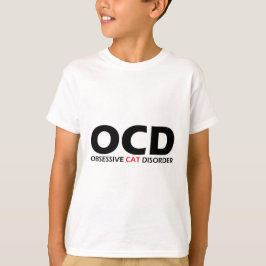 Camiseta OCD - Perturbação Obsessiva dos Gatos