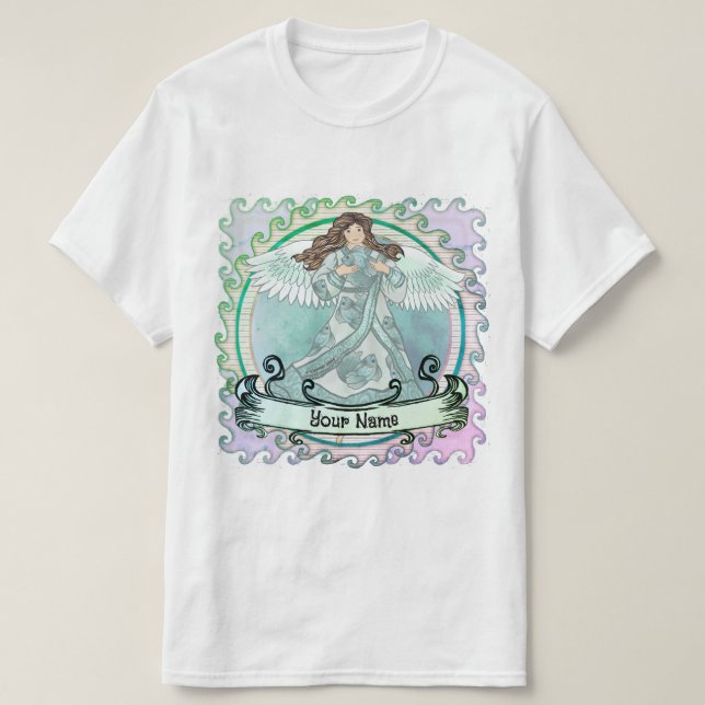 Camiseta Ocean  angel  (Frente do Design)