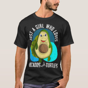 Camiseta Ocean Animal Avocado Lover Raparigas Mulheres Cute
