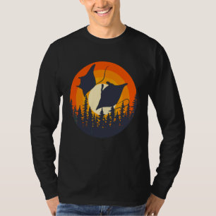 Camiseta Ocean Animal Stingray Retro Sunset Manta Ray