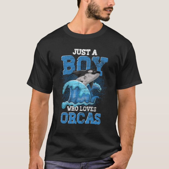 Camiseta Ocean Animal Waves Killer Whale Boys Orca (Frente)
