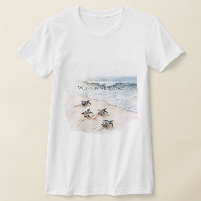 Camiseta Ocean Beach Coast Sea Turtles (Postura )