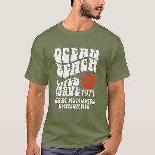 Camiseta Ocean Beach Wild Wave 1971 – Estilo Surf