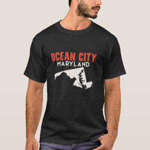 Camiseta Ocean City Maryland EUA Estado América Viagem Mary