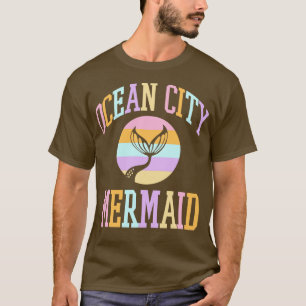 Camiseta Ocean City Maryland Mermaid Retro Vintage Summer V