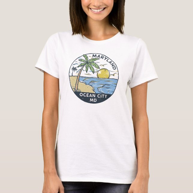 Camiseta Ocean City Maryland Vintage (Frente)