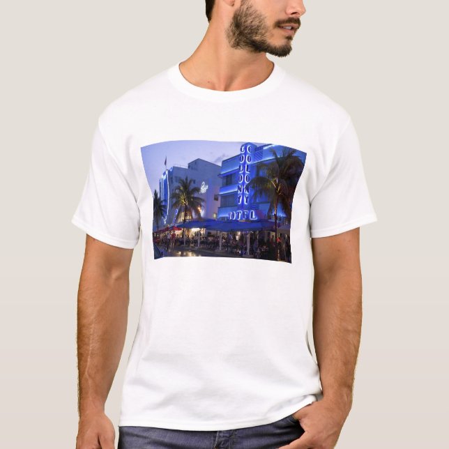 Camiseta Ocean Drive, South Beach, Miami Beach, 2 (Frente)