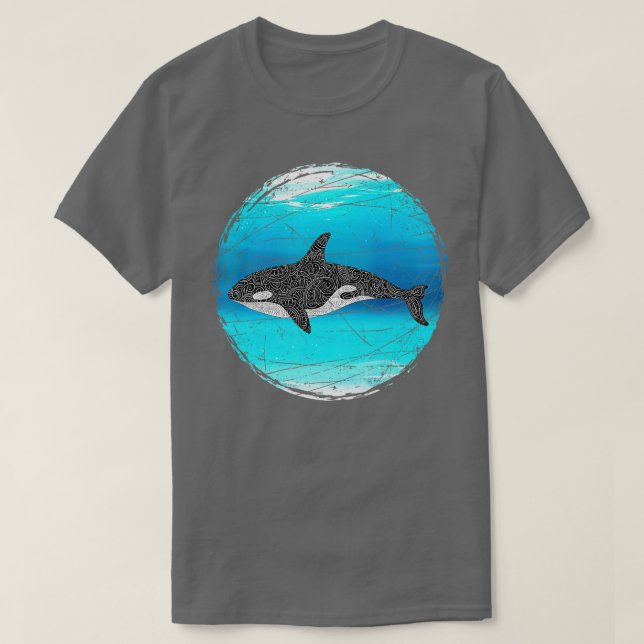 Camiseta Ocean Killer Whale  (Frente do Design)