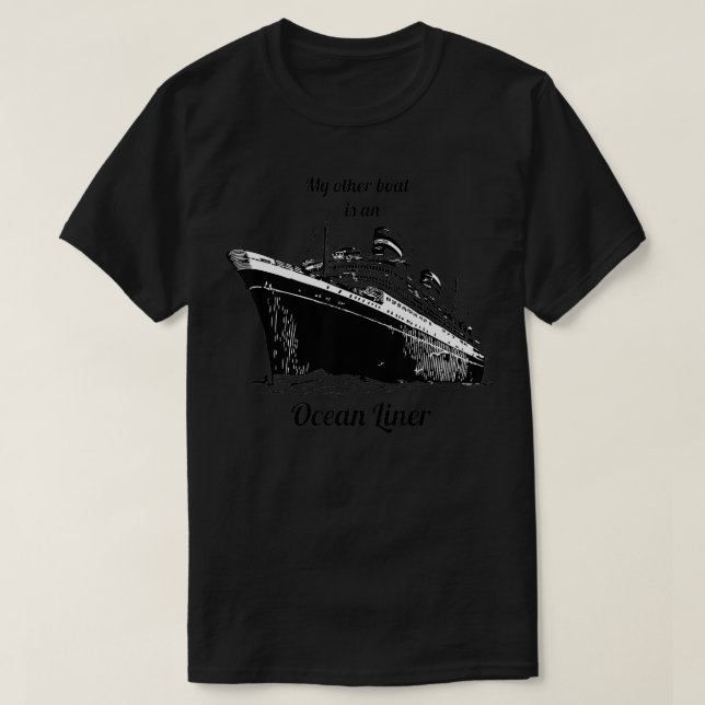 Camiseta Ocean Liner Funny Boat Envy (Frente do Design)