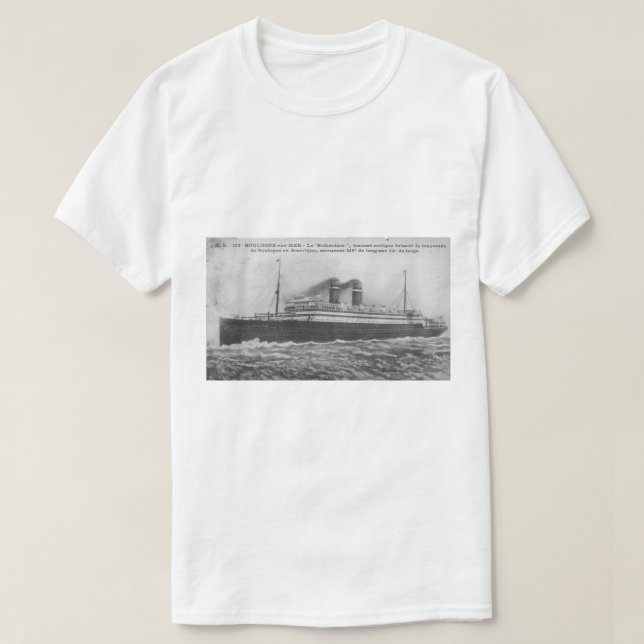 Camiseta Ocean liner Rotterdam 1910 (Frente do Design)
