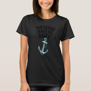 Camiseta Ocean Me Fez Barco Mulheres Anchar Cruzeiro