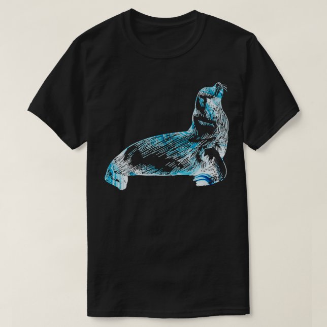 Camiseta Ocean Seal Willife Animal Gift Sea Lion (Frente do Design)