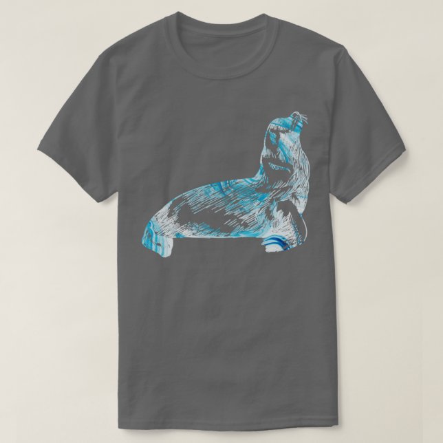 Camiseta Ocean Seal Willife Animal Gift Sea Lion (Frente do Design)